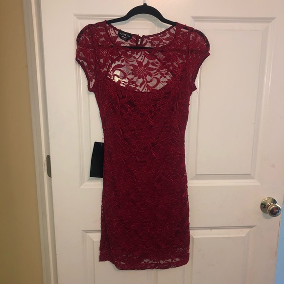 bebe Dresses & Skirts - Bebe ravishing dark red dress